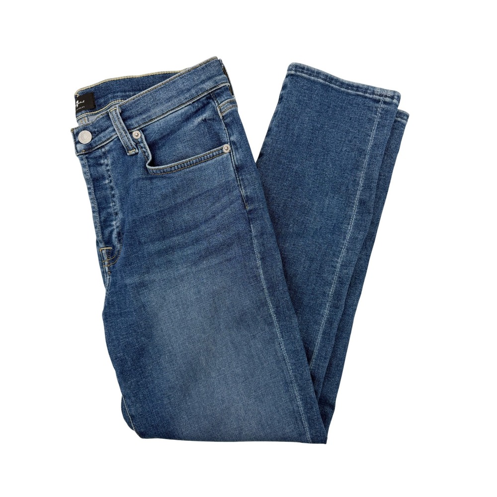 7 For All Mankind Womens High Rise Skinny Ankle Jeans Blue Medium Wash Size 28